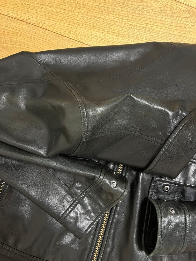 ア*ド様 theory セオリー シングルレザージャケット sheepskin