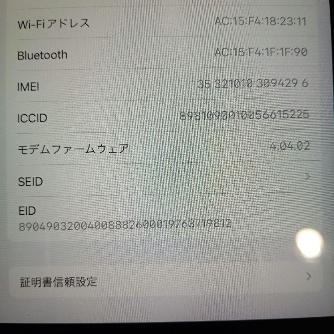 ipad 第7世代　Cellularモデル　32GB