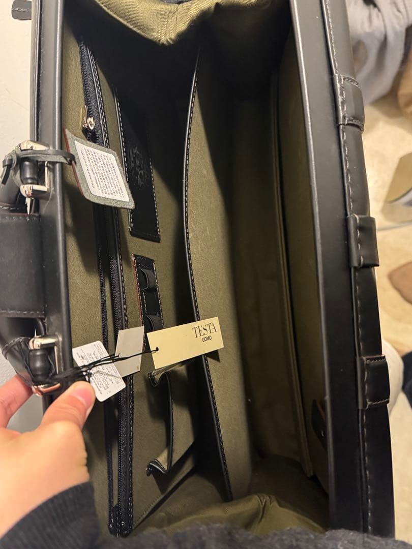 TESTA UOMO テスタ　ダレスバッグ　ブラック