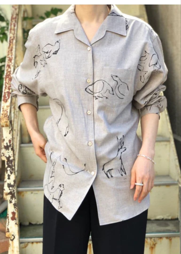 WRYHT☆ライト アニマル柄シャツ (ROKU・fumika）