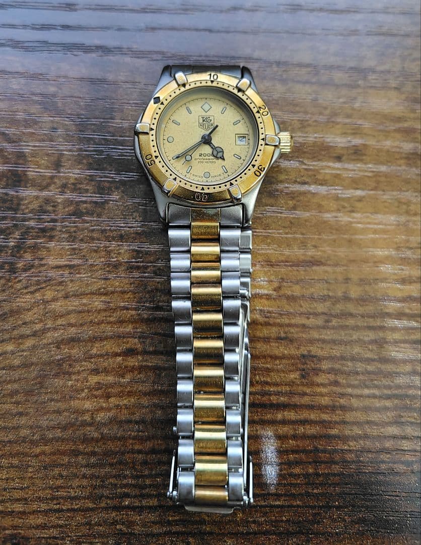 タグホイヤー プロフェッショナ 2000 ゴールドコンビ レディース《ジャンク》