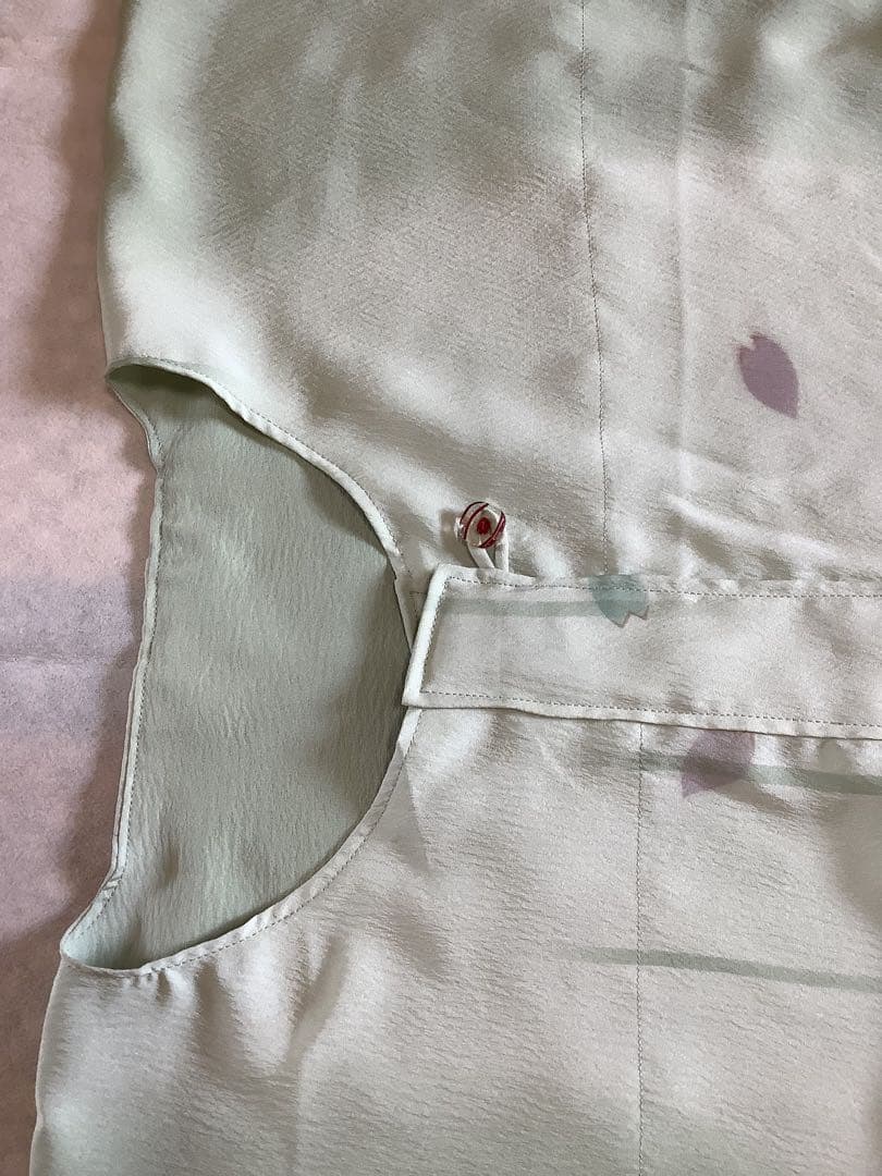 長襦袢反物から仕立てたシルクパジャマ　⑭