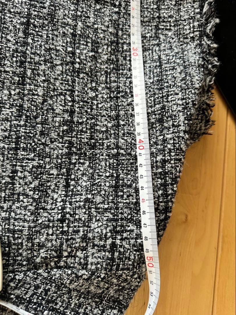 PLST ツイードジャケット ブラック・ホワイト