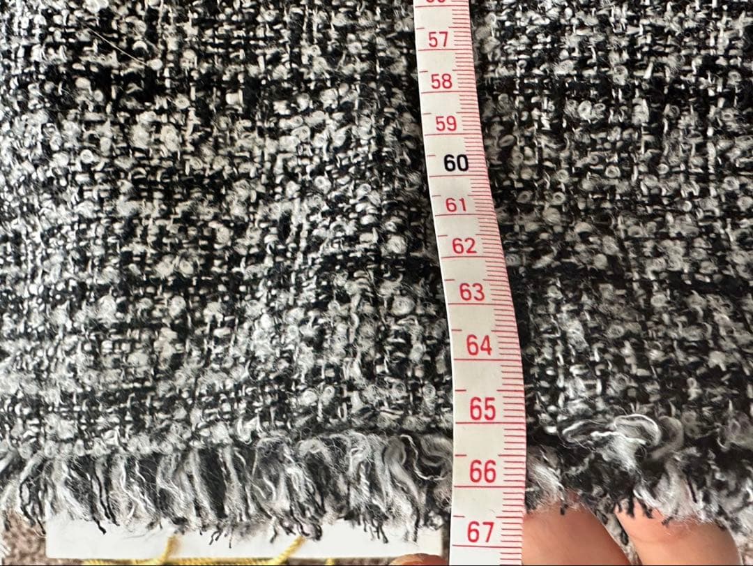 PLST ツイードジャケット ブラック・ホワイト