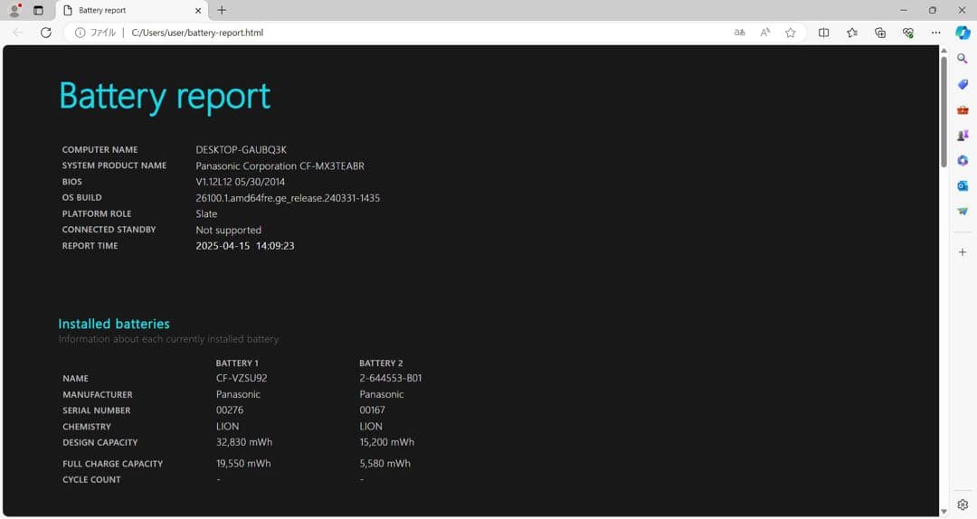 Windowsノート本体 Let's note CF-MX3 Core-i7 8GB 256GB