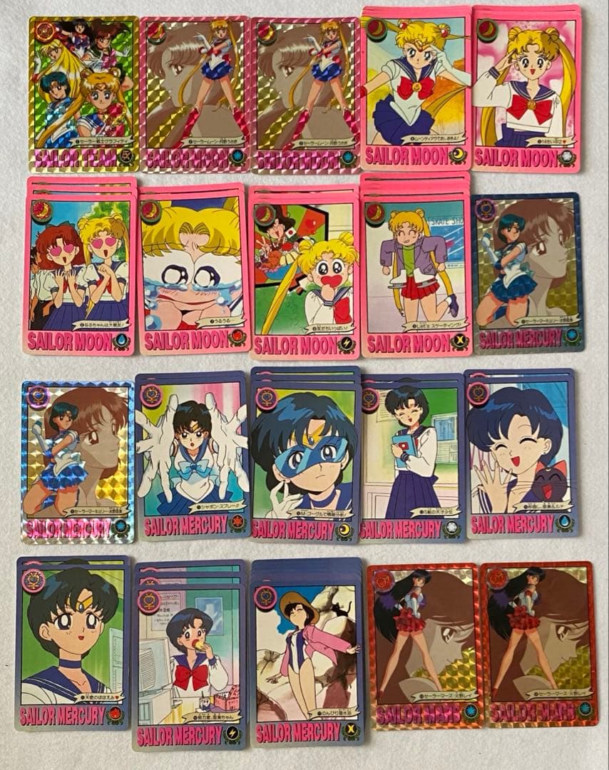 セーラームーンR カードダス　134枚セット　美少女戦士 バンダイ　平成レトロ