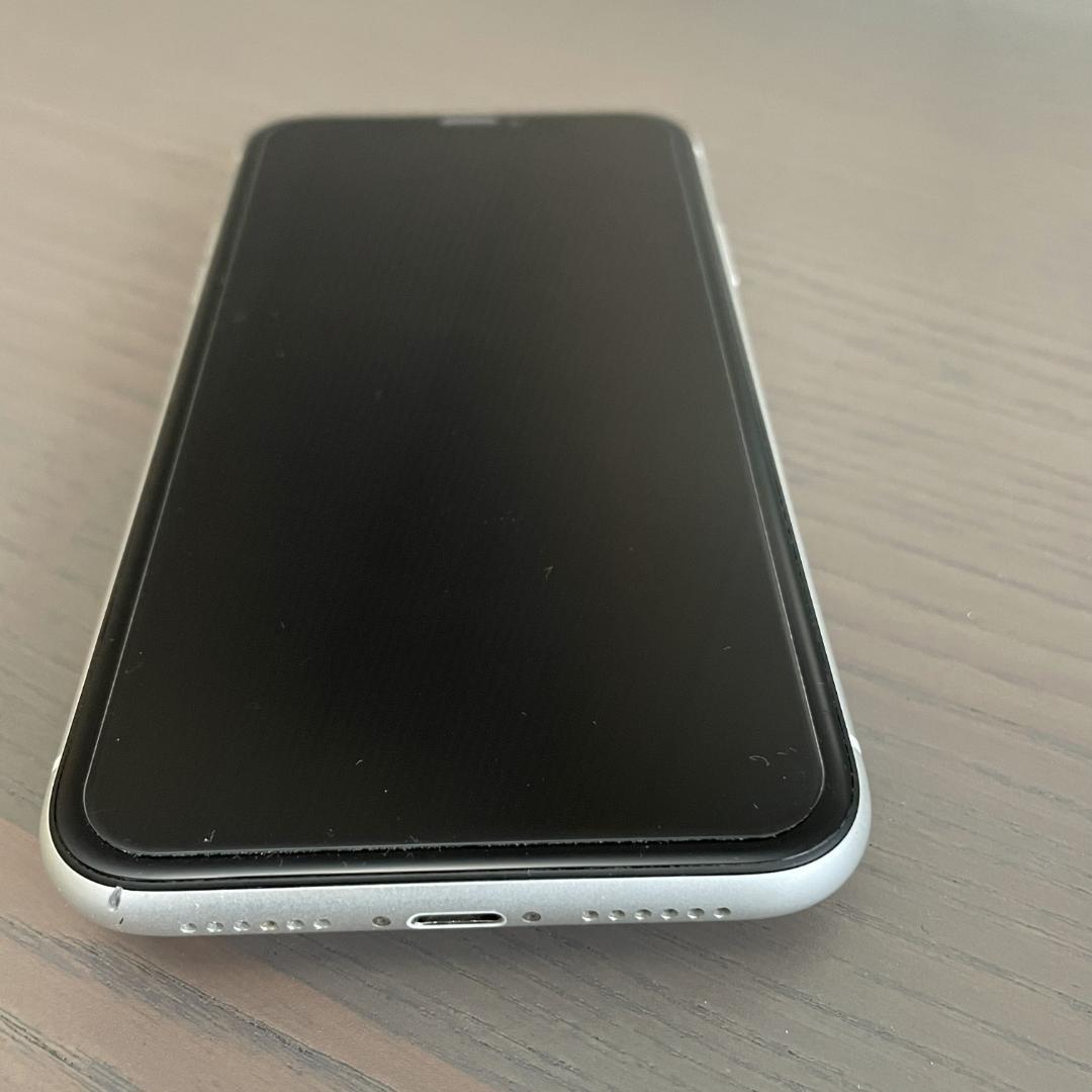 iPhone XR 本体 64GB Simフリー ホワイト 箱付き おまけ付