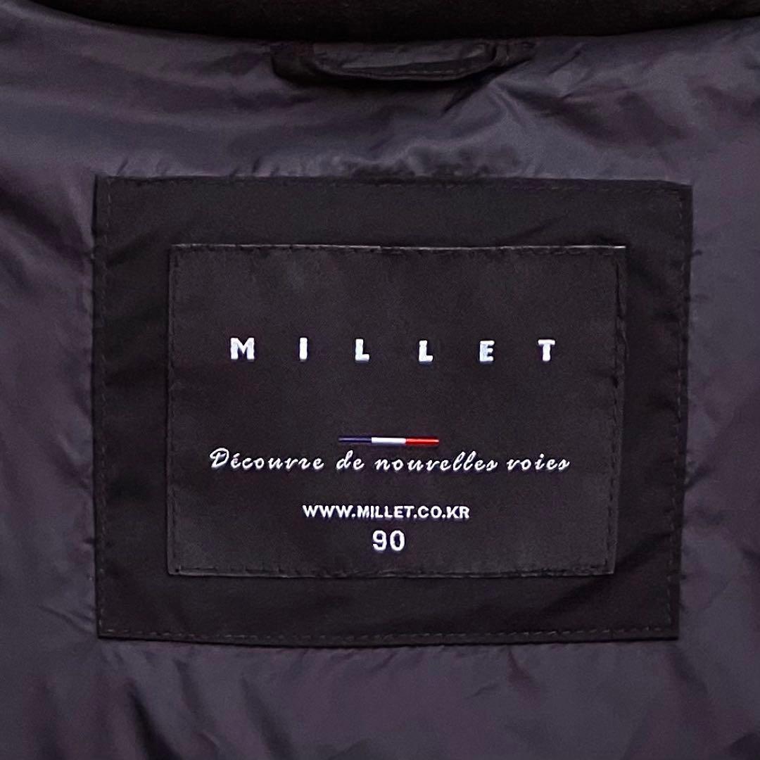 L ミレー ダウンコート ロングダウンジャケット ブラック ベンチコート