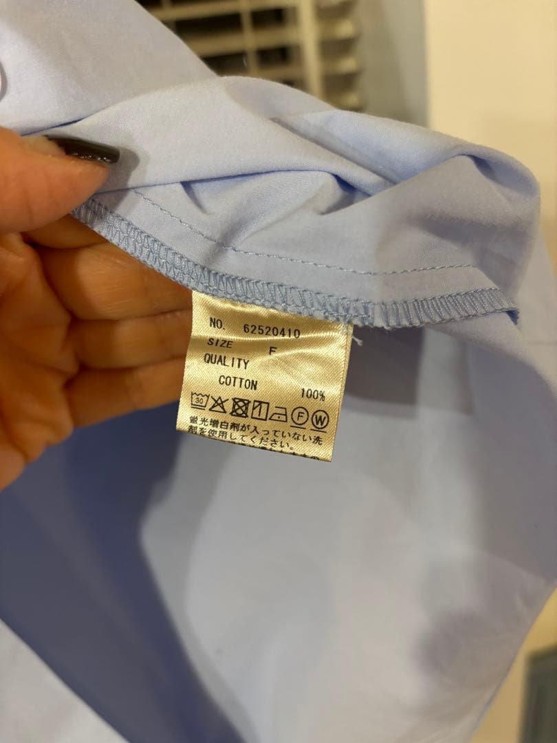 anuke Highcount Over Shirts アイスブルー