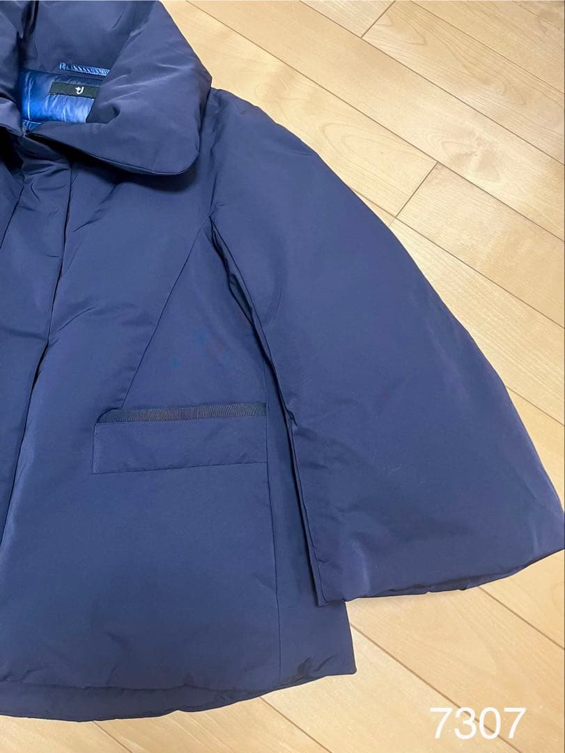 ユニクロ +J ハイブリッドダウンジャケット ネイビー L