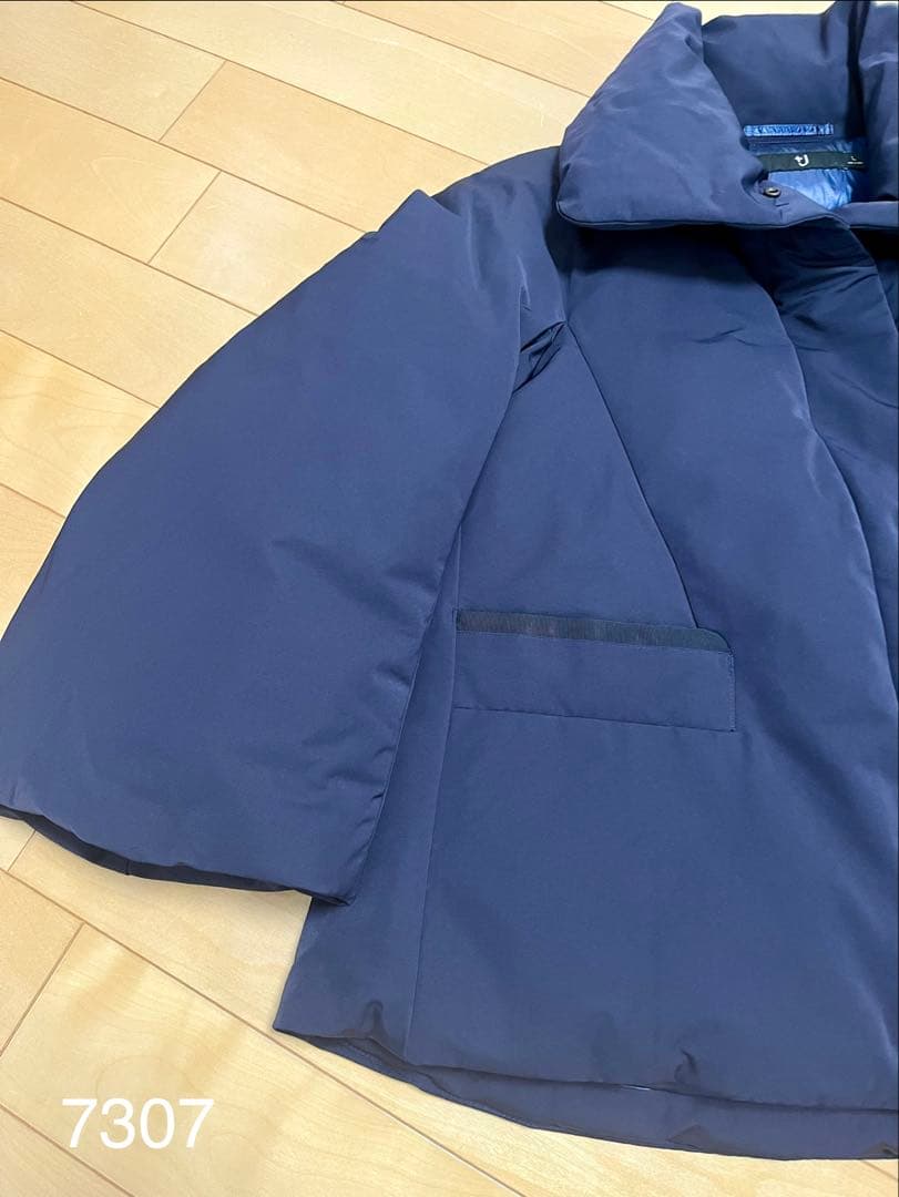 ユニクロ +J ハイブリッドダウンジャケット ネイビー L