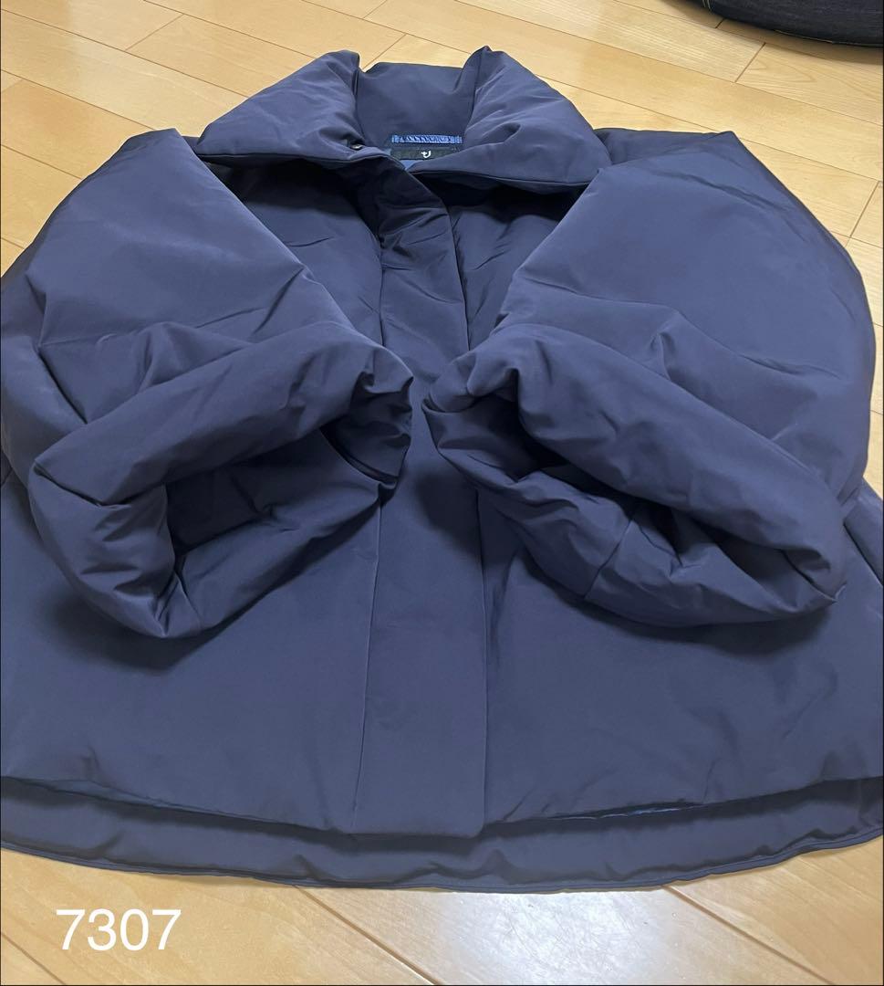 ユニクロ +J ハイブリッドダウンジャケット ネイビー L