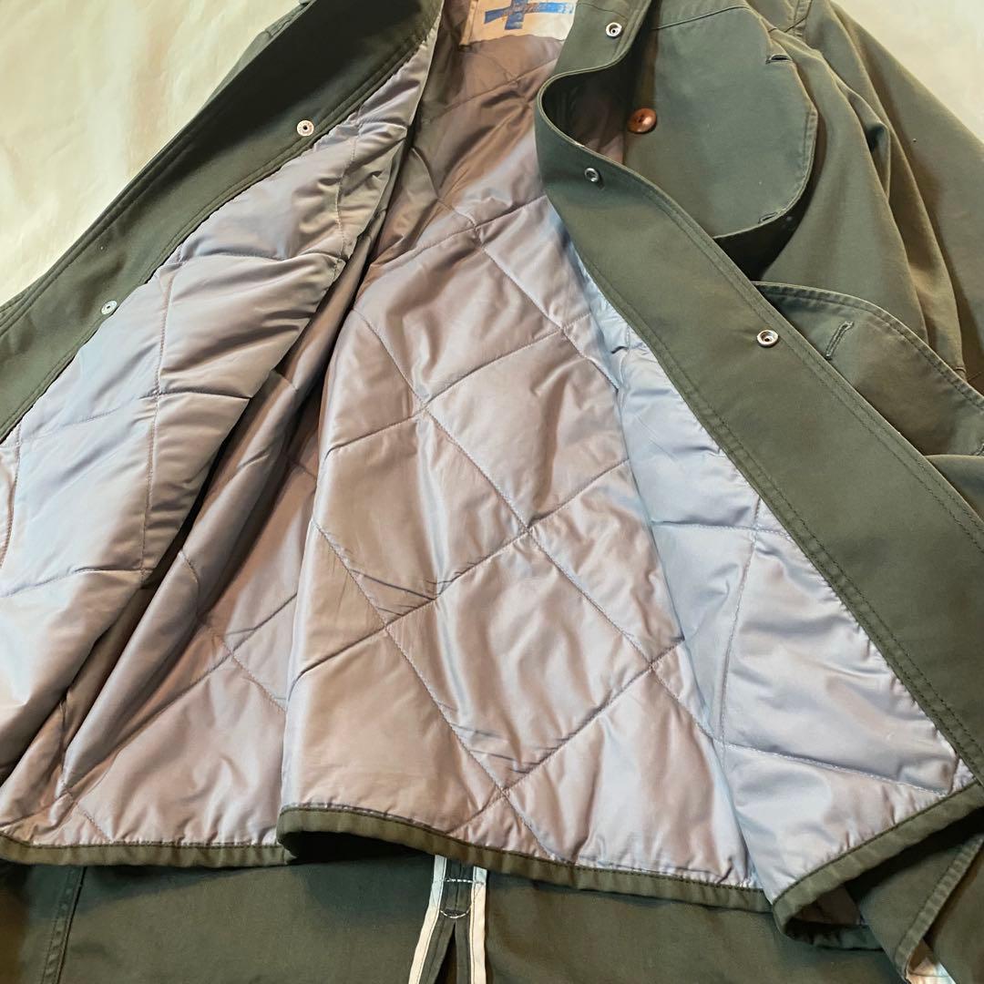 Vm ヴーム ミリタリーモッズコート 中綿ライナー付き カーキ フード 4