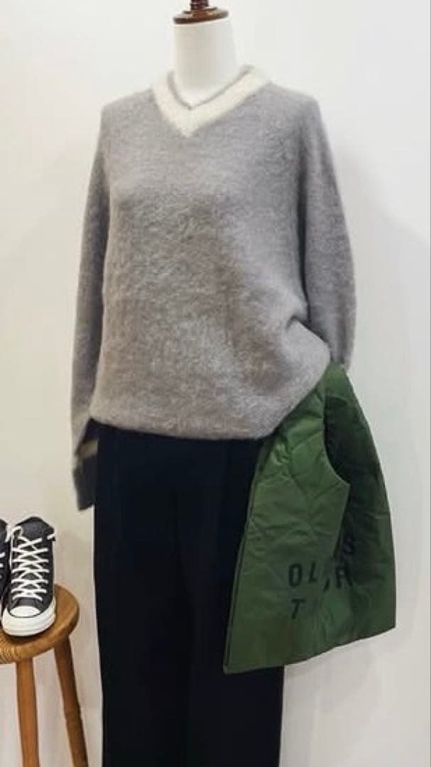 R&D.M.Co- (アールアンドディーエムコー) モヘアクリケットセーター