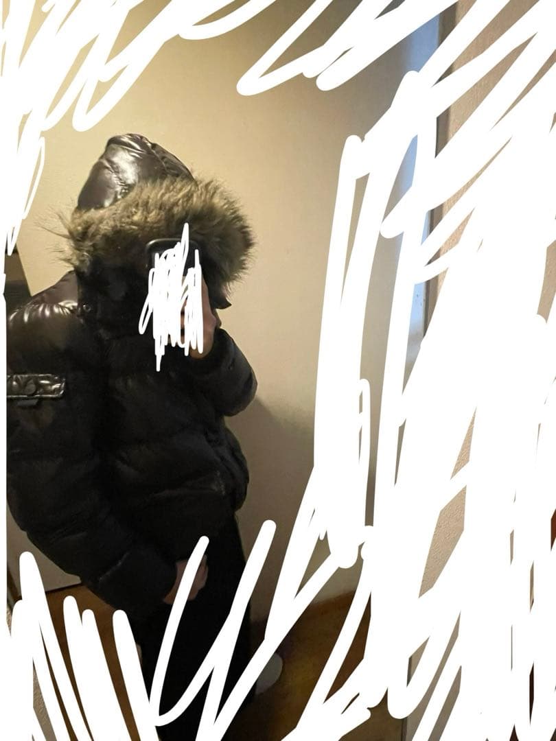 美品　old UNIQLO DOWN COLLECTION ファーダウン y2k