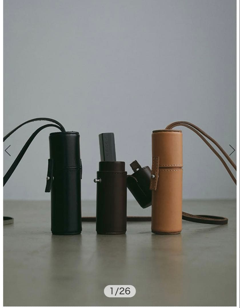 タンドレザーリップケース& タンドレザーサングラスケース