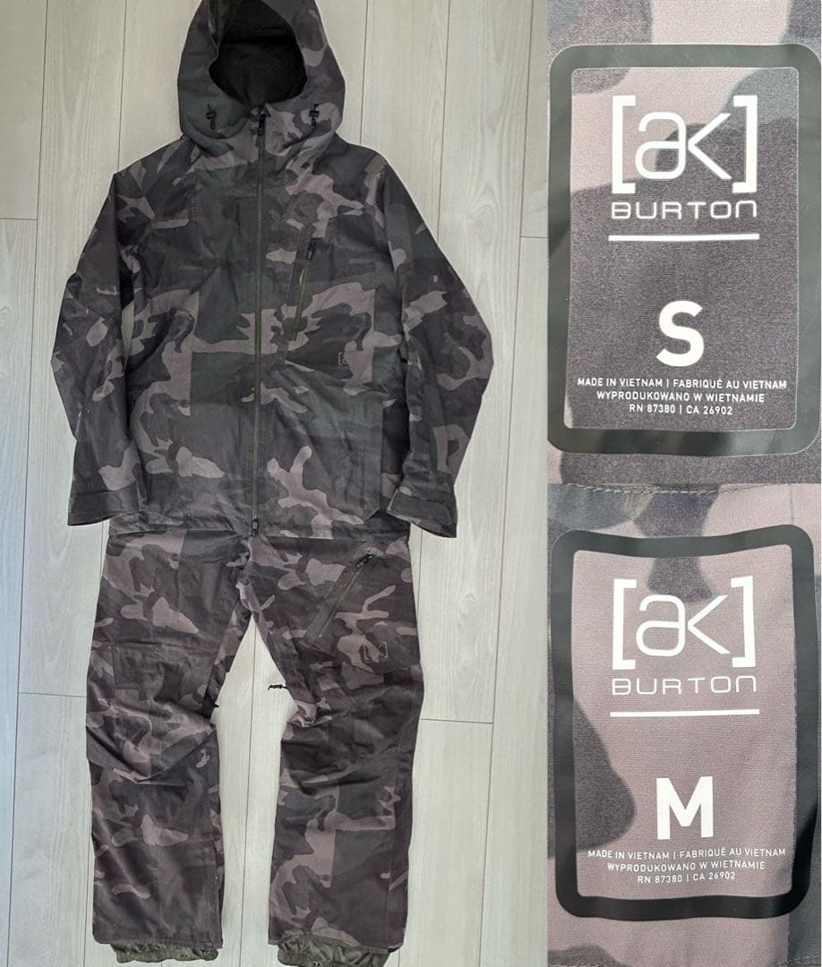 BURTON ak CYCLIC カモフラ 迷彩 セットアップ ゴアテックス
