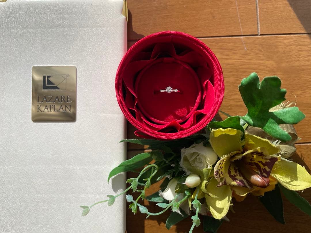 美品ラザールダイヤモンド PT900 0.25脇石0.08 VVS2 D 12号