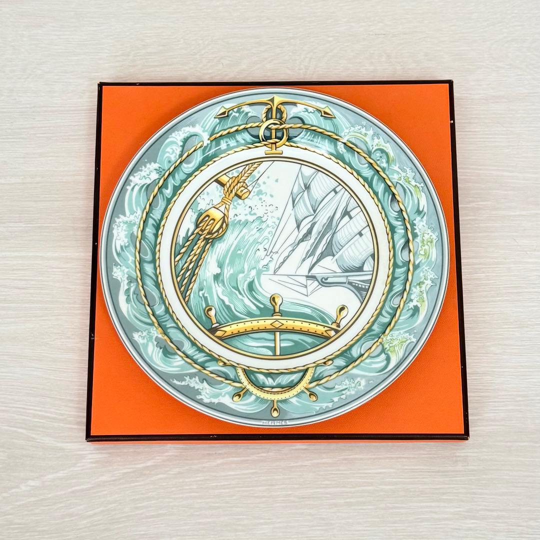 〈未使用〉HERMES パッチワークシリーズ プレート 21cm 突風