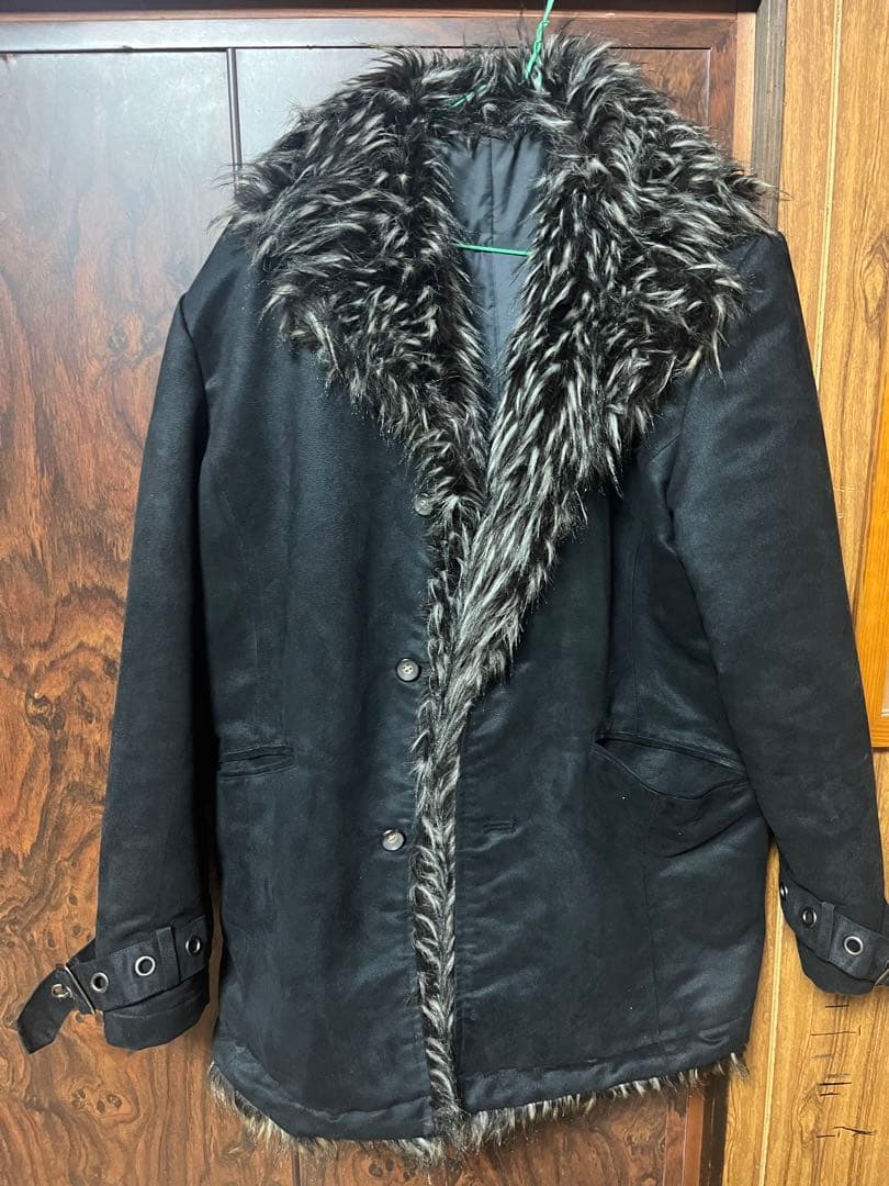 00s archive vkei punk 平成　fur jacket
