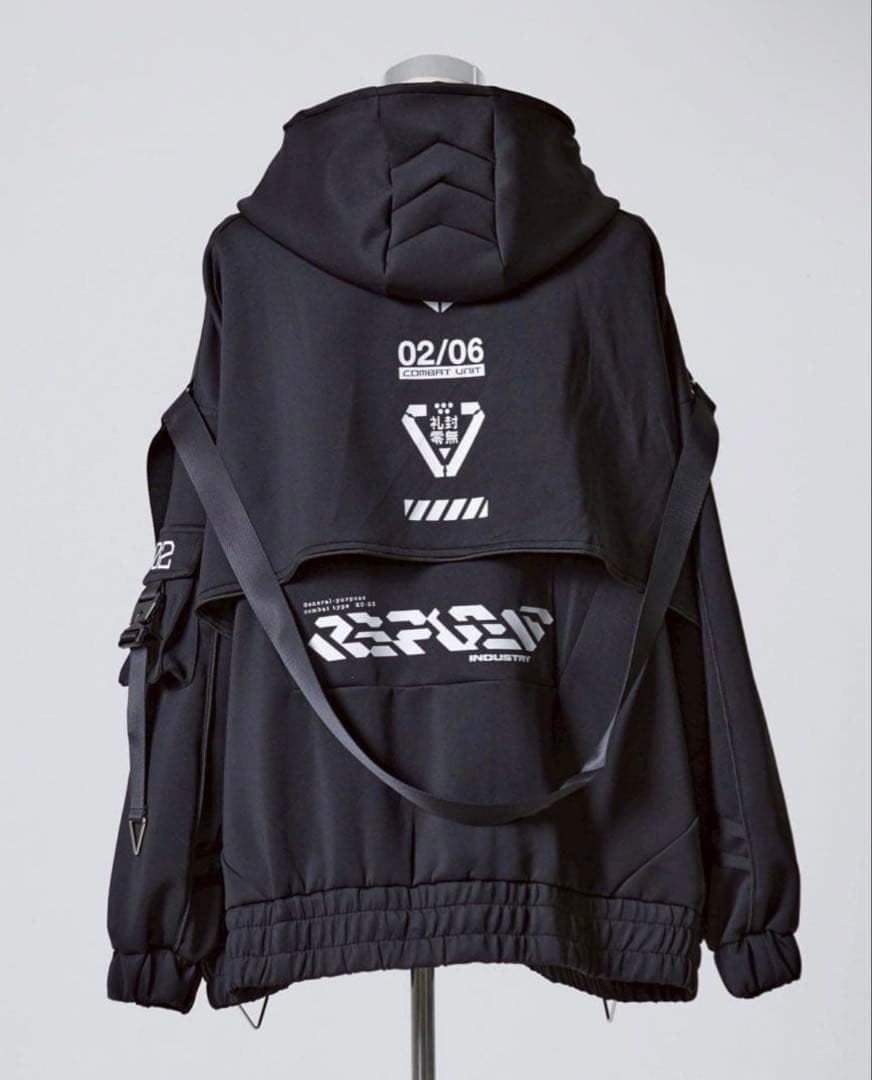 REFLEM レフレム サイバー切替ハイネックジャージパーカー