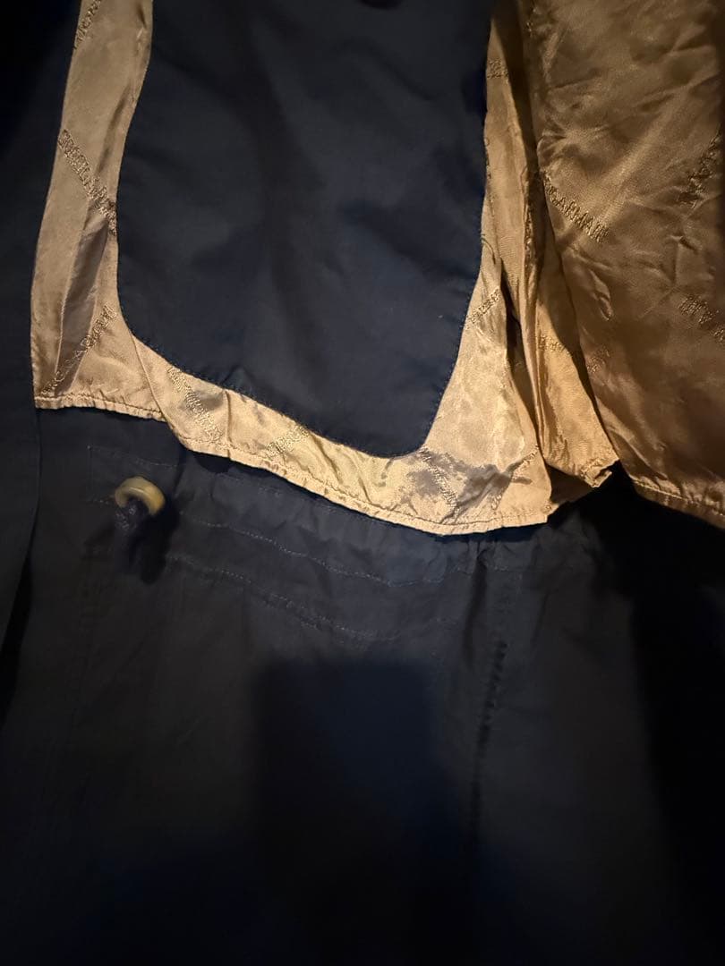 ジョルジオアルマーニ　ハーフジャケットモッズコート　フーデット　ドローコード