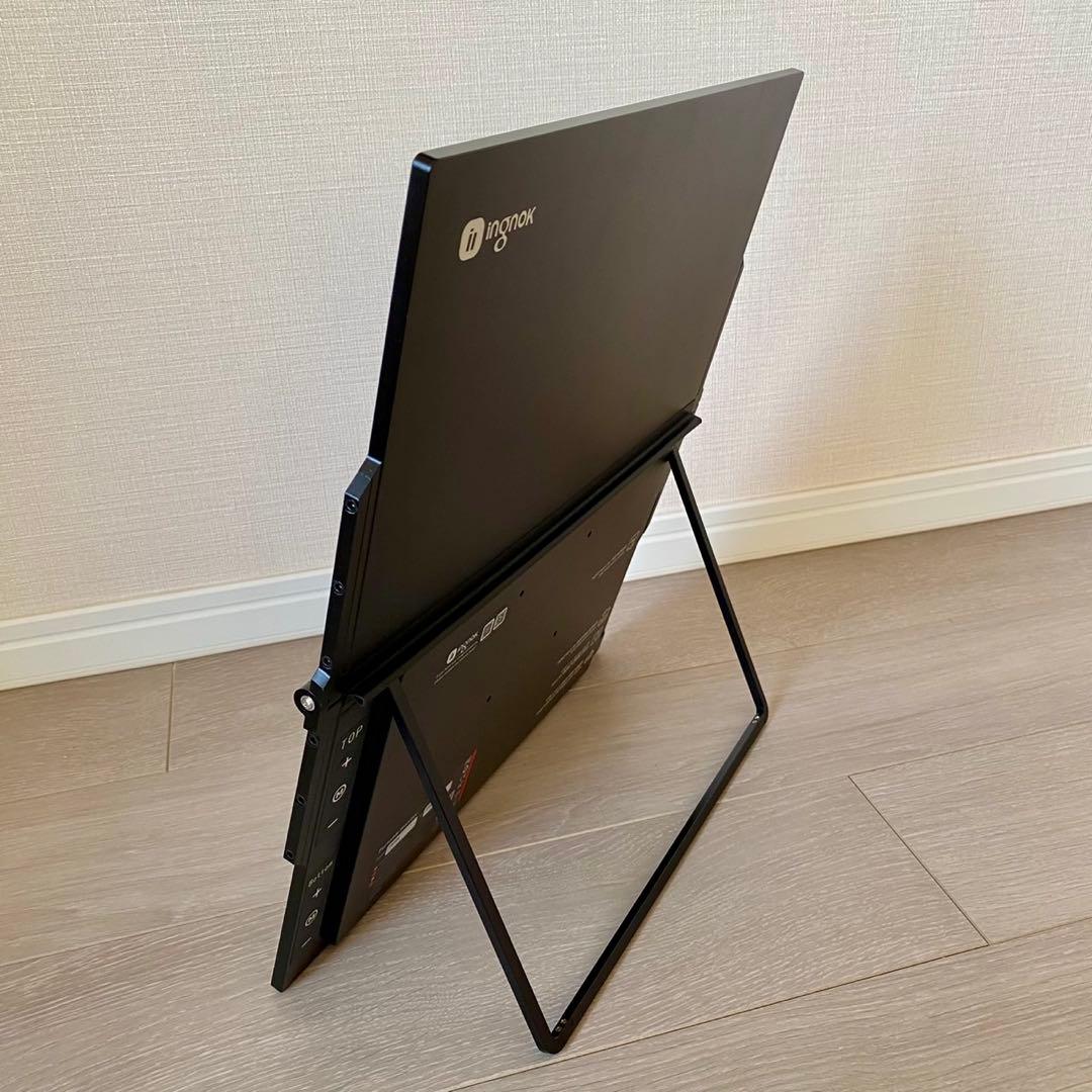 Ingnok 折りたたみ15.6 デュアル ディスプレイ ポータブルモニター