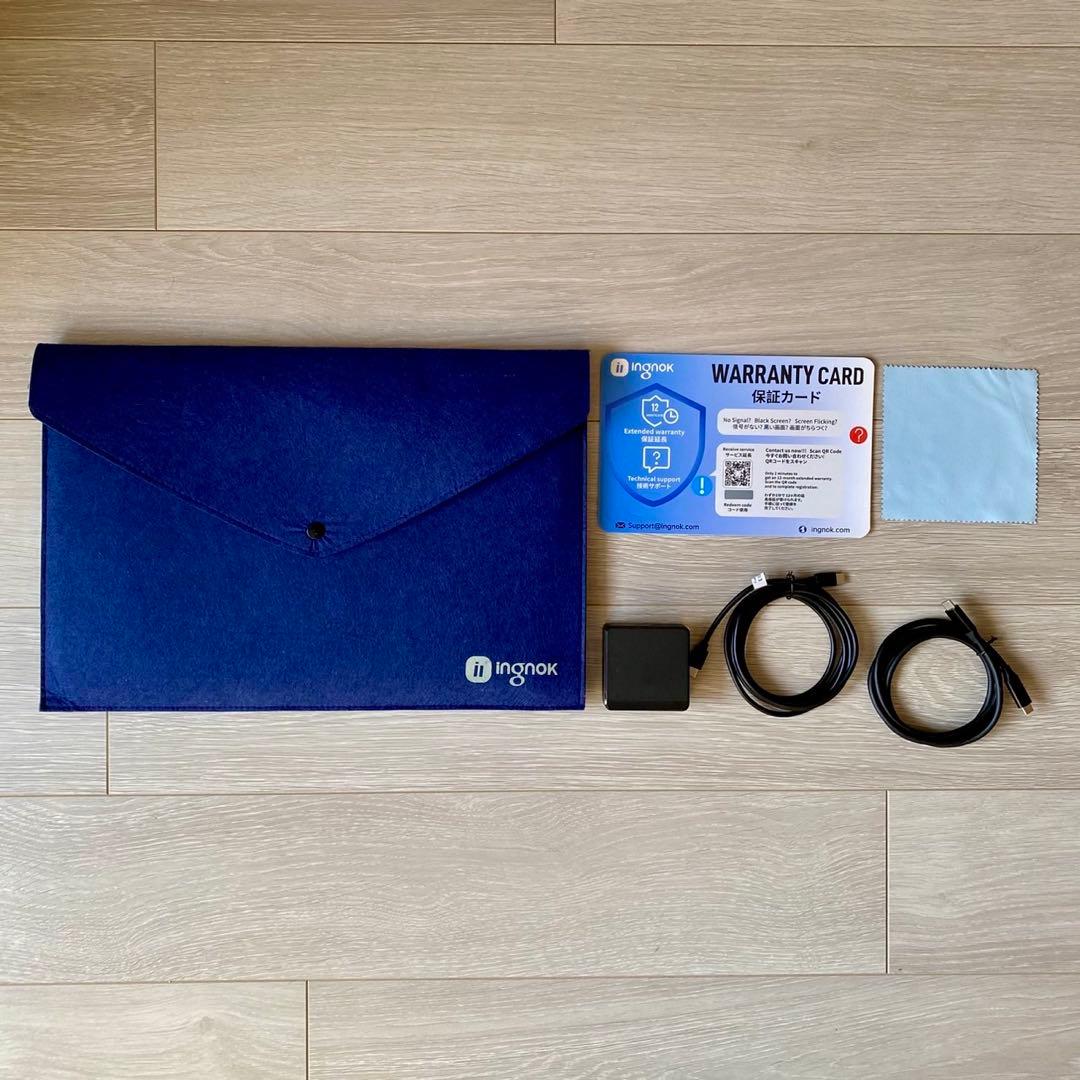 Ingnok 折りたたみ15.6 デュアル ディスプレイ ポータブルモニター