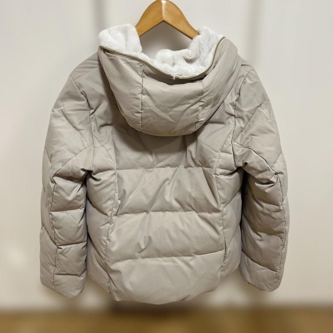 ルクールブラン ダウンジャケット ファーフードショートダウン 40 新品