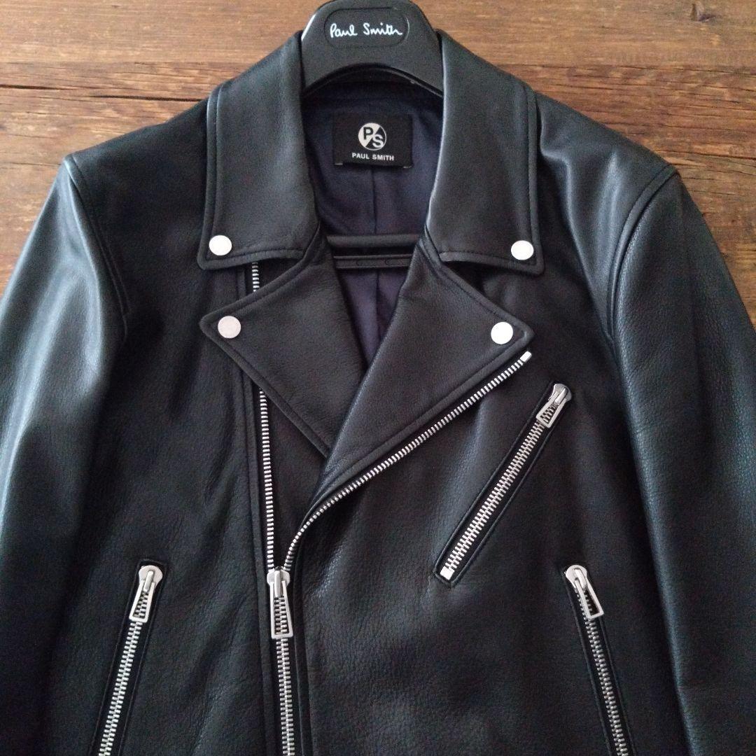 PAUL SMITH ポール・スミス　レザー　ダブルライダースジャケット