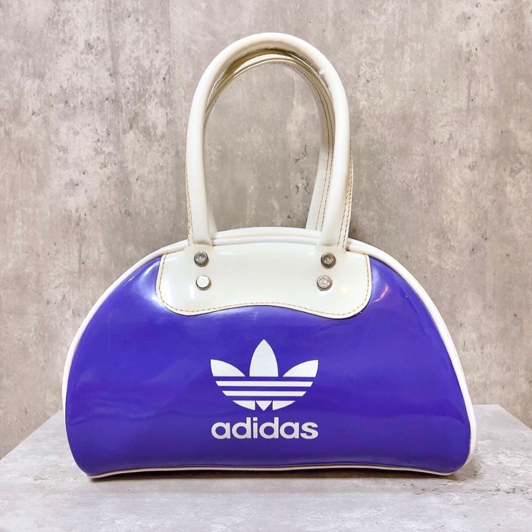 ヴィンテージ adidas アディダス エナメル ボストンバッグ ハンドバッグ