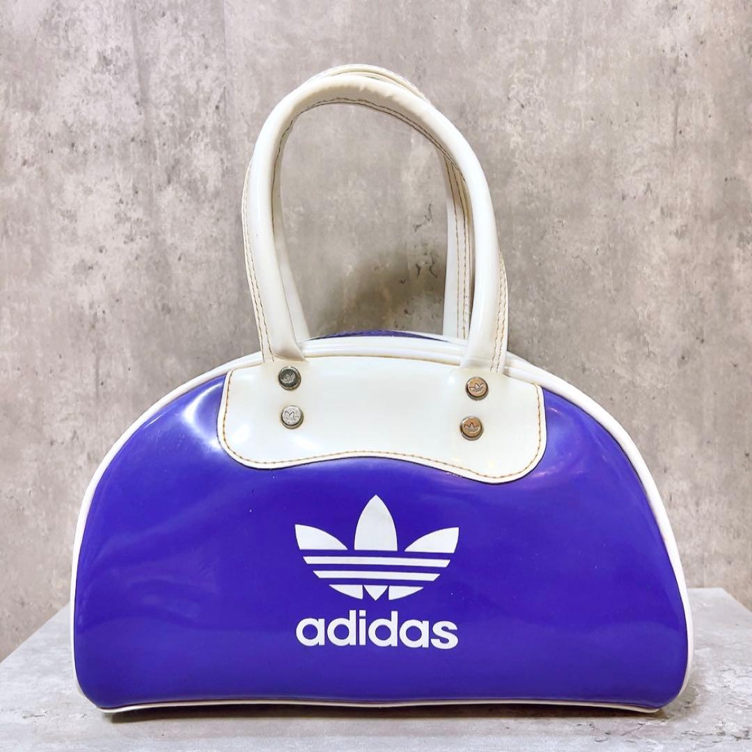 ヴィンテージ adidas アディダス エナメル ボストンバッグ ハンドバッグ