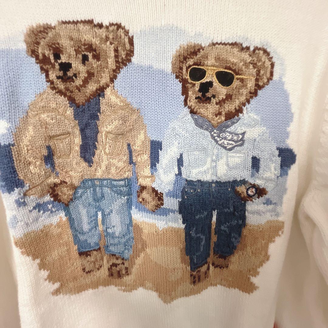 【激レア】ラルフローレン ♡ポロベアコットンニット　カップルベア