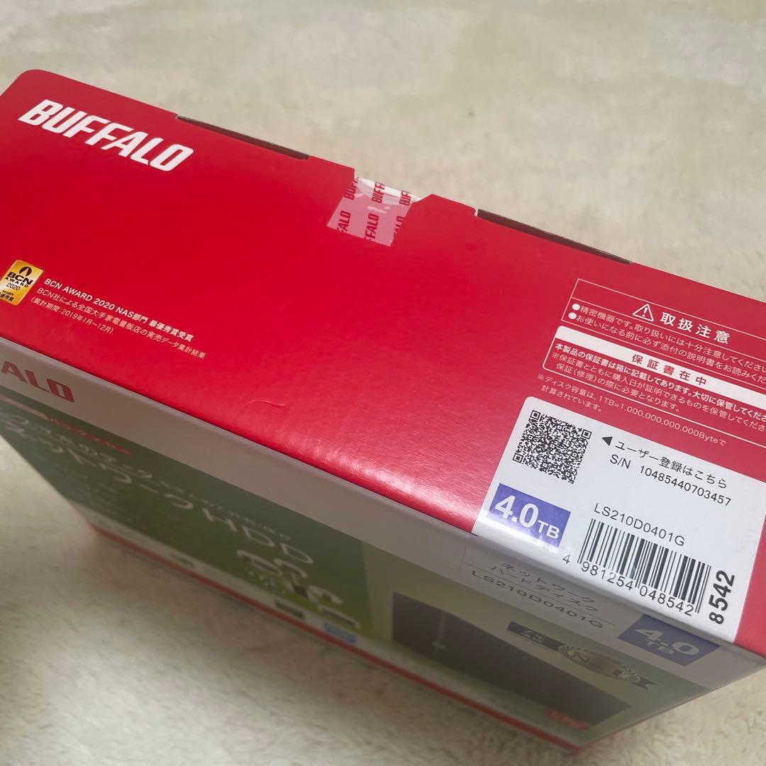 BUFFALO 4TB ネットワークHDD LS210D0401G