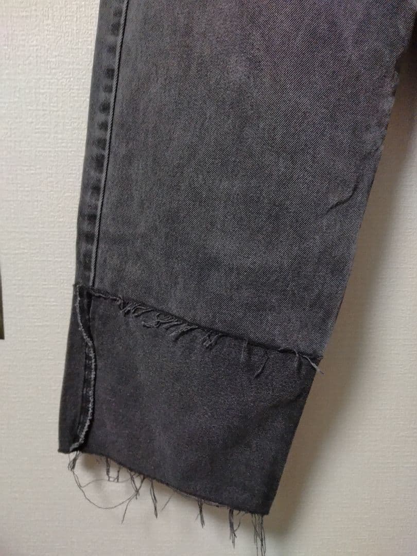 BABYLONE リメイクデニムパンツ　裾フリンジ