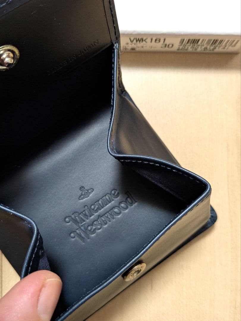 新品 牛革 ネイビー ケース 小銭入れ ヴィヴィアン ウエストウッド