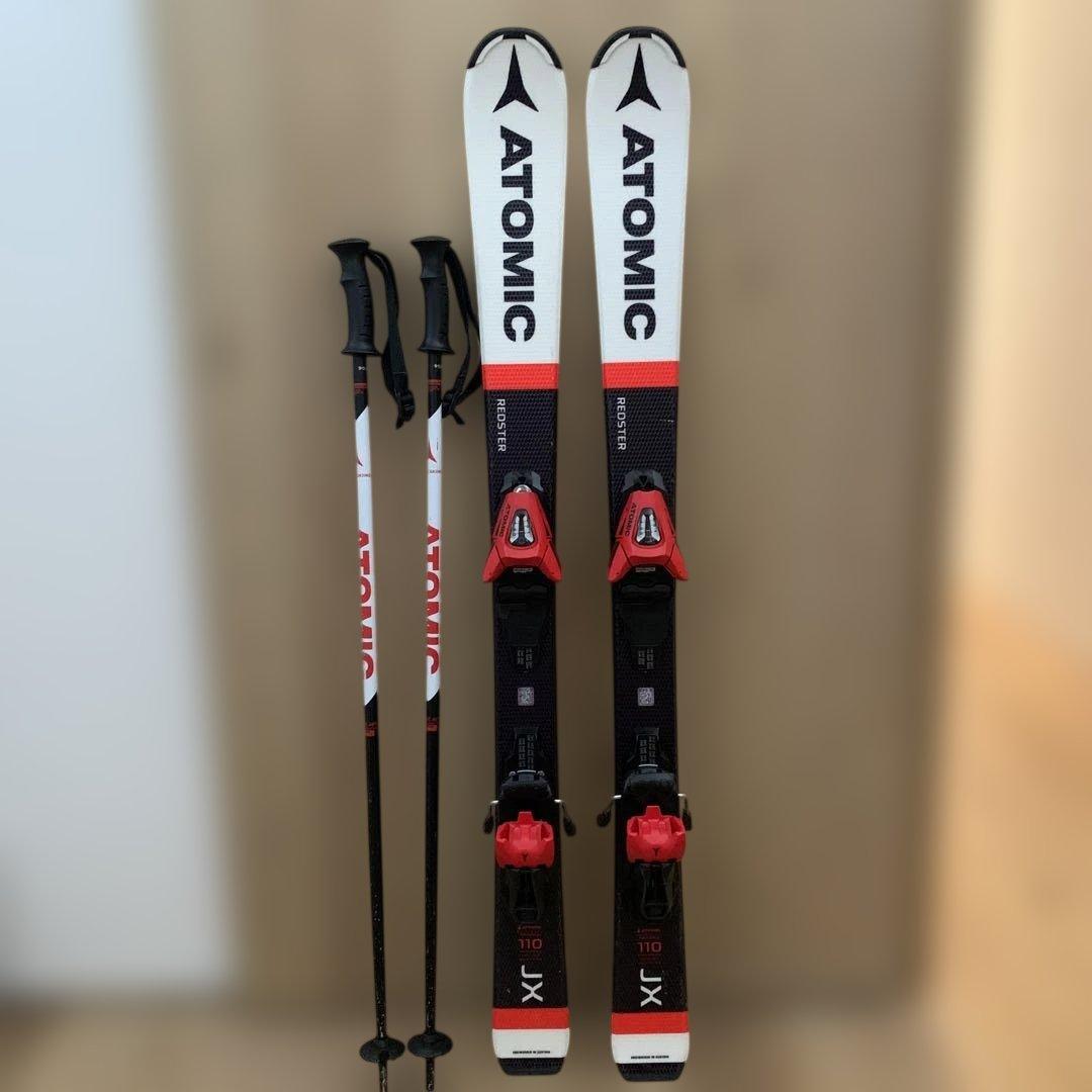 ★購入不可★ネコタ★ATOMIC キッズスキー板＆ストック　110