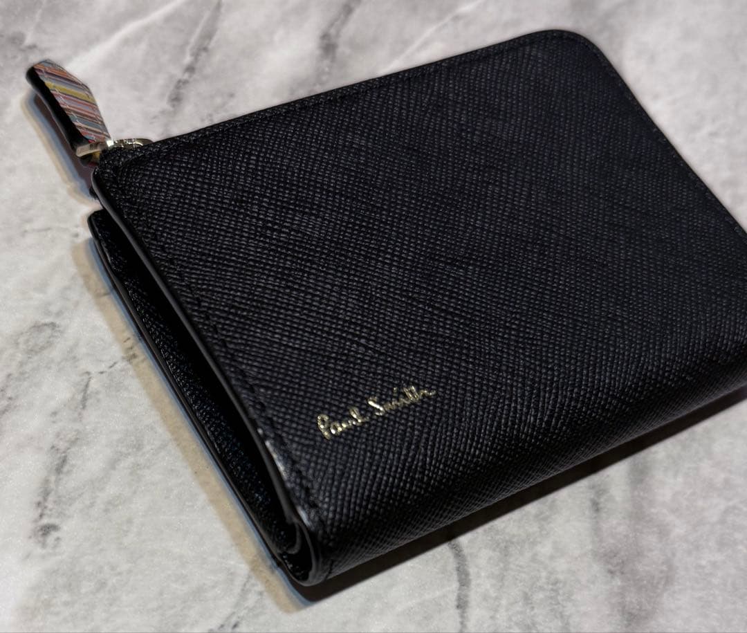 未使用級 ポールスミス ジップストローグレイン 2 キーリング&ケース