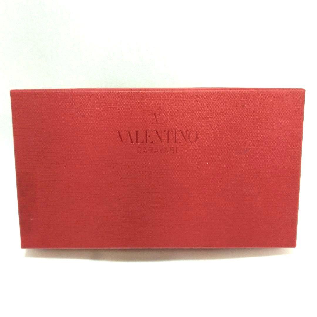 美品 VALENTINO GARAVANI 長財布 スタッズ レザー ネイビー