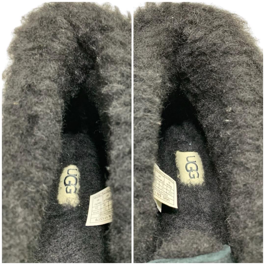 極美品 UGG アグ (24) モカシン ブーツ ボア ムートン アレーナ 本革