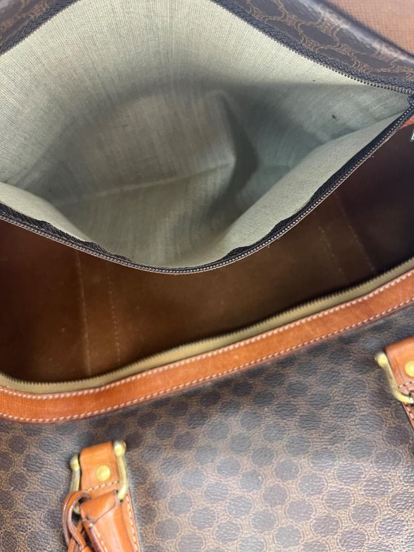 15962✨良品✨セリーヌ ボストンバッグ マカダム柄 大容量 旅行カバン