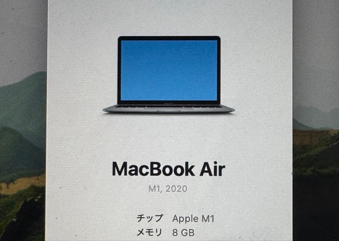 【動作確認済】M1 MacBook Air 8GB/256GB ジャンク扱い