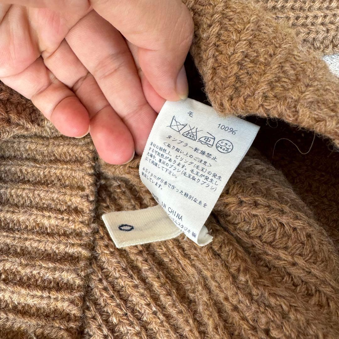 45r 45rpm タートルネックウールセーター　サイズ0