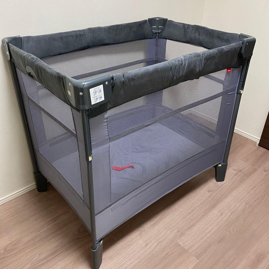 Aprica(アップリカ) ココネル エアープラス AB ベビーベッド　グレー