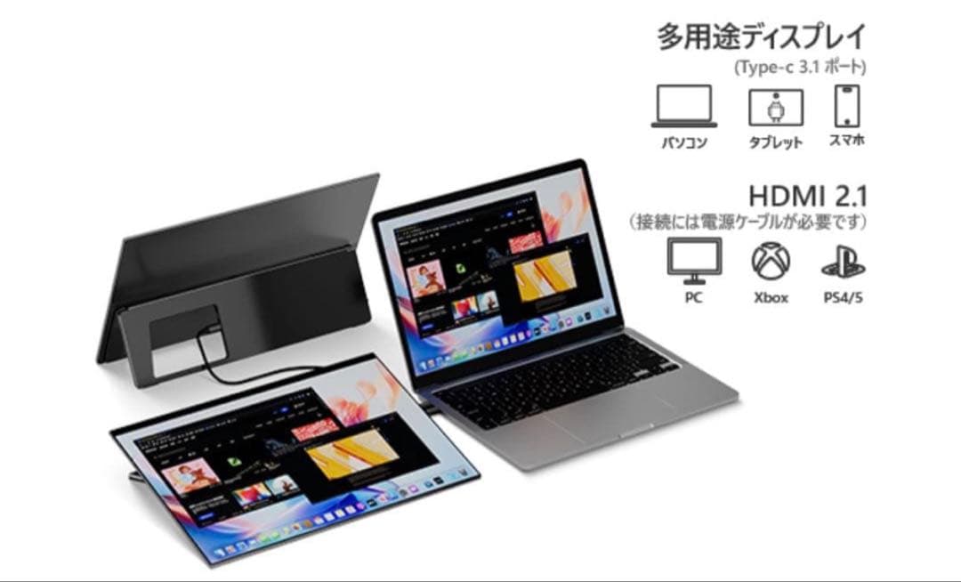 EWEI 18インチ モバイルモニター 本体RQHG-180PW