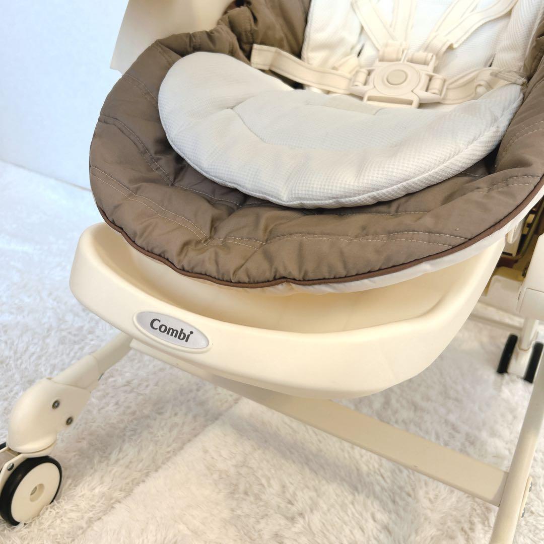 【美品】コンビ ネムリラ オートスウイング 収納BOX付 ココアブラウン