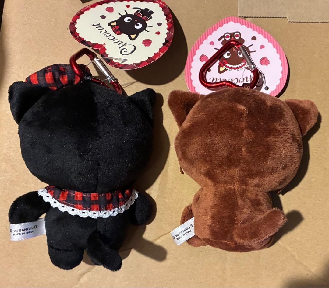 フリルハート チェックハート　チョコキャット　マスコット スピンズ サンリオ