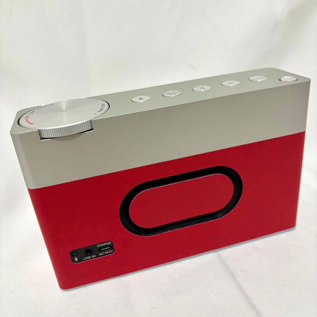 美品 GENEVA Touring S+ レッド Bluetooth スピーカー