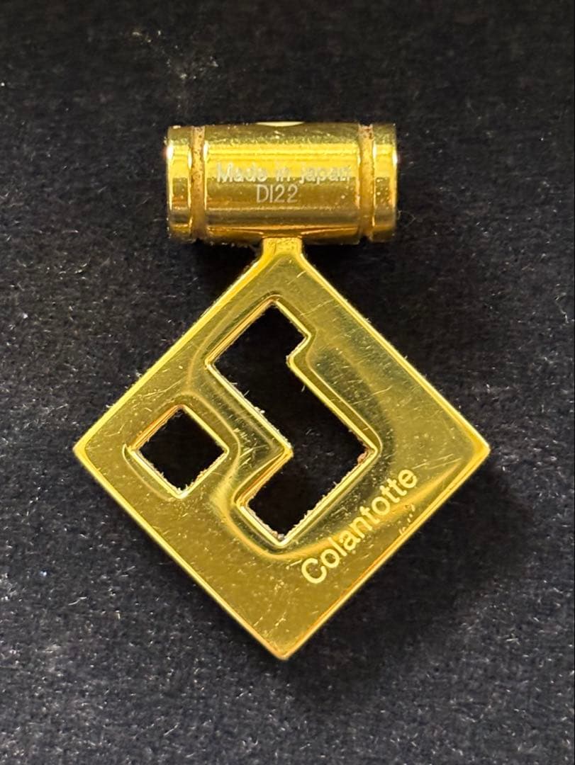 コラントッテTAOスリムAURAminiネックレス ゴールドブラック トップのみ