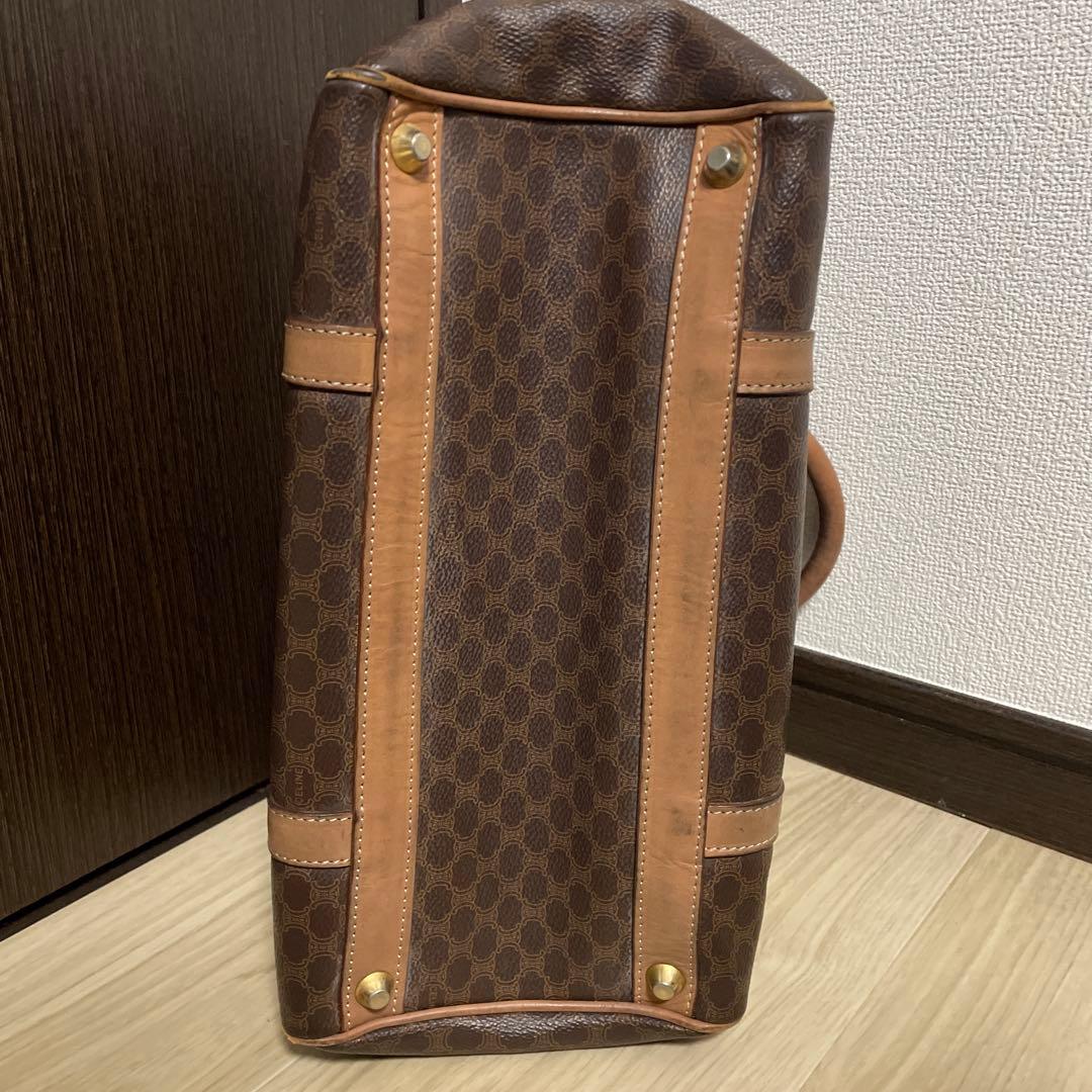 CELINE ミニボストンバッグ ブラウンレザー